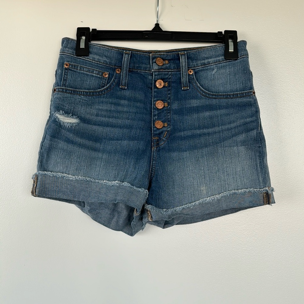 J.crew button-front denim shorts